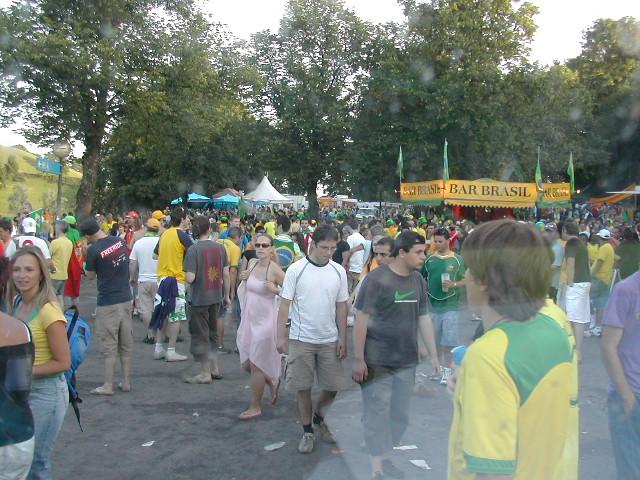 Attempting to get out of Munich Fan Park